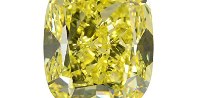 10.03Cts Fancy Intense Yellow Loose Diamond Natural Color Cushion Cut GIA Cert