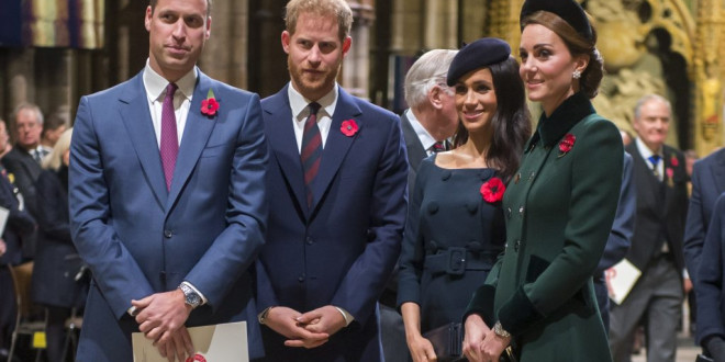 Meghan Markle, Kate Middleton, Prince Harry, and Prince William Have a Group Text