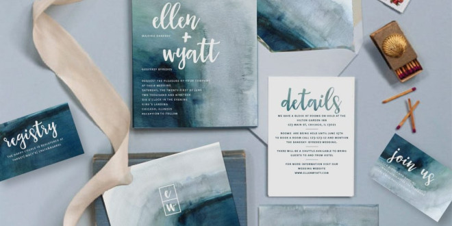 11 Watercolor Wedding Invitations That Are Too Pretty for Words