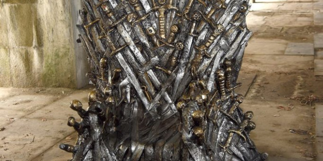 Husband Builds Wife a Replica of the Game of Thrones Iron Throne as a Wedding Gift