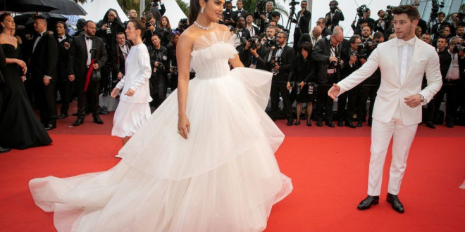 Priyanka Chopra Wears A Stunning Georges Hobeika Bridal Gown To Cannes