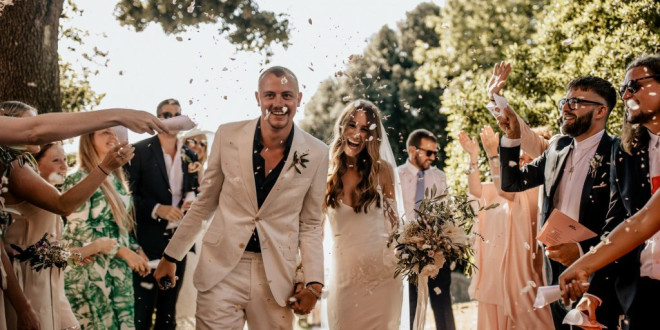 A Modern-Meets-Boho Wedding in the Tuscan Countryside